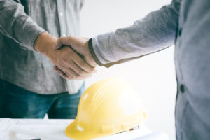 Construction handshake web