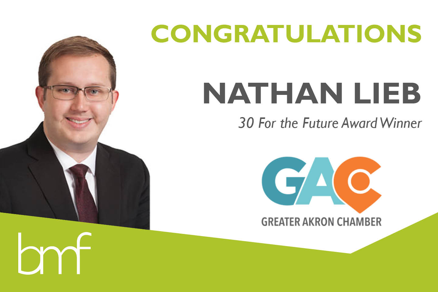 Nathan Lieb Named a 30 For the Future Award Recipient